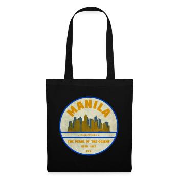 Manila Skyline – Pearl of the Orient - Tote Bag - black - Front