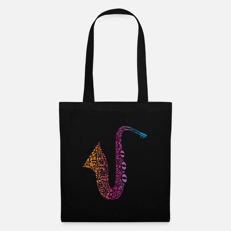 Jazz Saxophone - Stoffbeutel - Schwarz