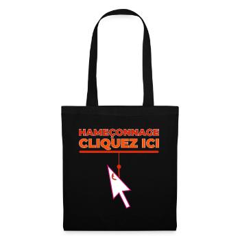 Hameçonnage - Sac en tissu - noir - Devant