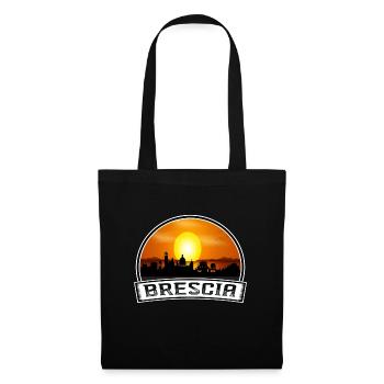 Brescia Italie Skyline Vintage Sunset Travel Souven - Sac en tissu - noir - Devant