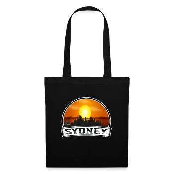 Sydney Australia Skyline Vintage Sunset Travel Sou - Tote Bag - black - Front