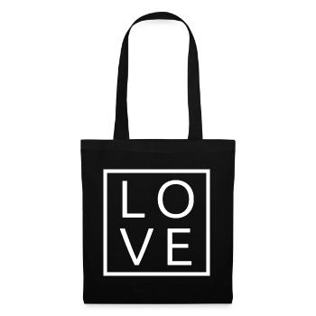 Cool Awesome Love Square Gift Men Women & Kids - Tote Bag - black - Front