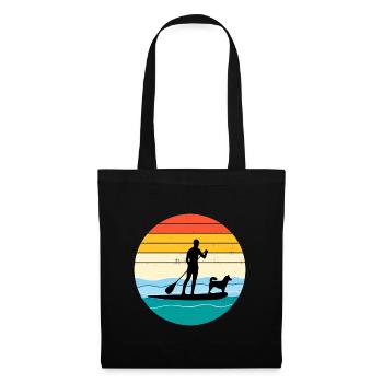 Paddleboarding Paddleboard Paddle Water sports Dog - Tote Bag - black - Front