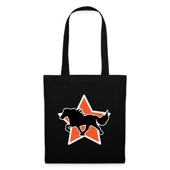 Haflinger Galopp Chevaux islandais Trot Étalon Chevaux - Sac en tissu - noir - Devant