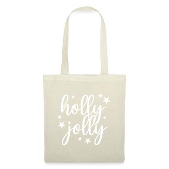 Holly Jolly Noël Noël - Sac en tissu - nature - Devant