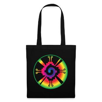 Galactic Butterfly Hunab Ku - aztec symbol - Tote Bag - black - Front