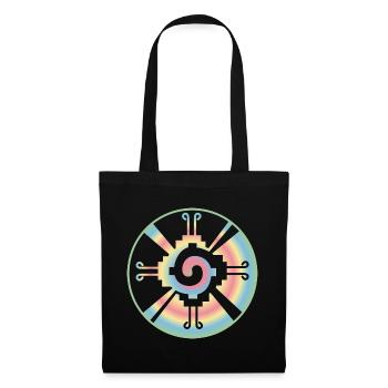 Galactic Butterfly Hunab Ku - aztec symbol - Tote Bag - black - Front