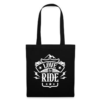 J’adore rouler - Sac en tissu - noir - Devant