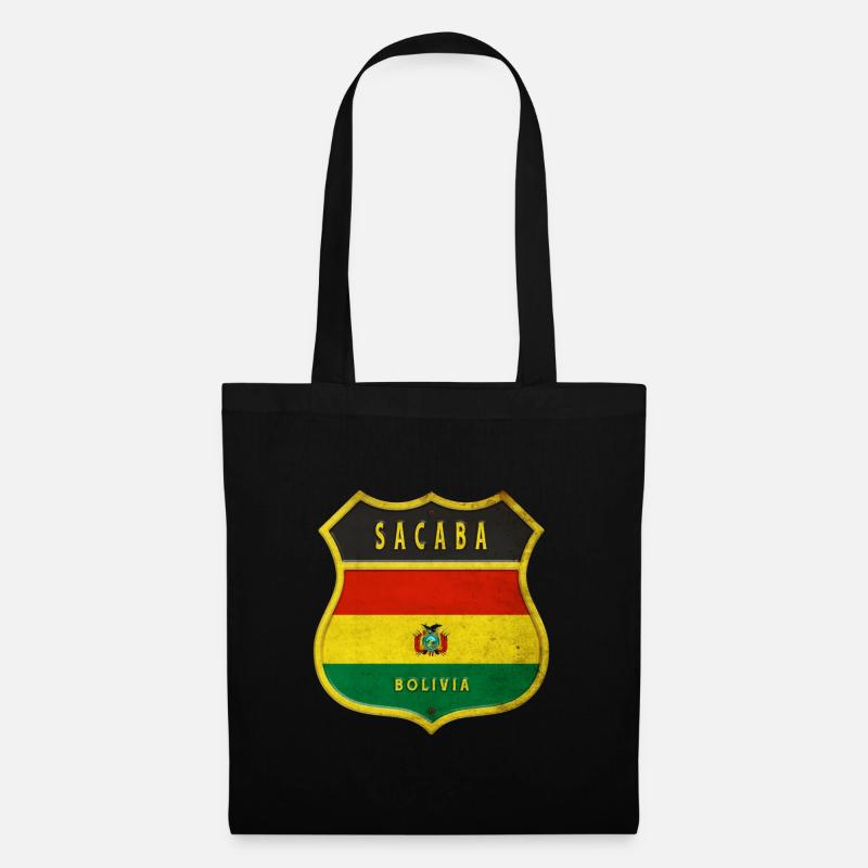 Sacaba Bolivien Wappen Design - Stoffbeutel - Schwarz