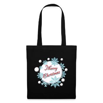 Merry Christmas - Feliz Navidad - Snow - Tote Bag - black - Front