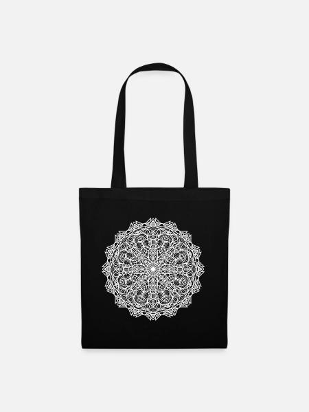 Mandala - Stoffbeutel - Schwarz