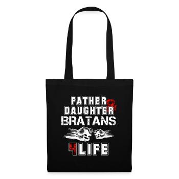 Father and daughter Bratan's gift for life - Tote Bag - black - Front