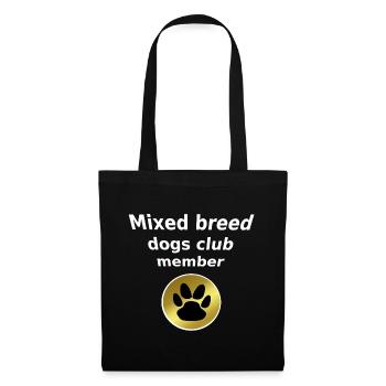 Club Member Mixed Breed Dogs - Stoffbeutel - Schwarz - Vorne