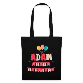 Adam t-shirt happy birthday t-shirt gift idea - Tote Bag - black - Front