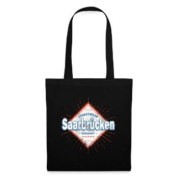 Sarrebruck Allemagne Ville Skyline Home Love - Sac en tissu - noir - Devant