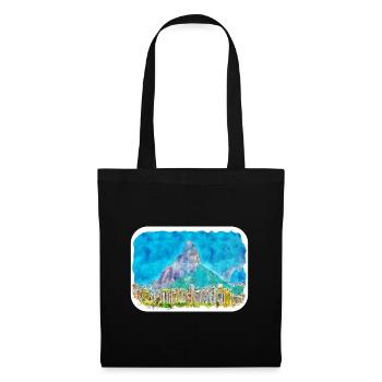 Rio de Janeiro Brésil Aquarelle Dessin - Sac en tissu - noir - Devant