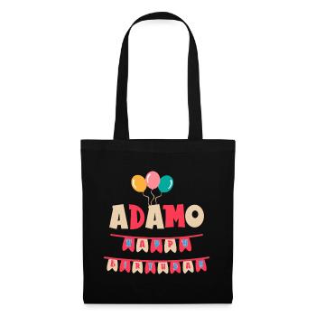 Adam Happy Birthday T-Shirt - Stoffbeutel - Schwarz - Vorne