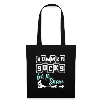 Tobogganing Winter Sports Slides - Tote Bag - black - Front
