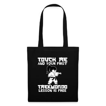 Karate Martial Arts Ninja Warrior Fighter Design - Tote Bag - black - Front