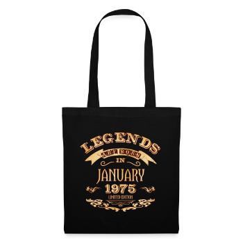 Legends are born in January 1975 - Tote Bag - black - Front