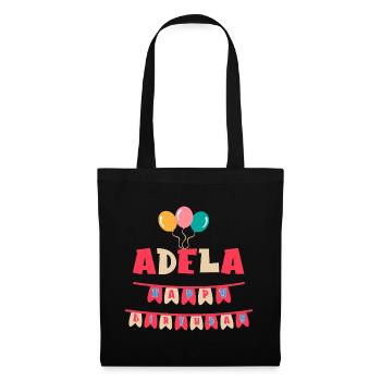 Adela T-Shirt Happy Birthday T-Shirt Geschenk - Stoffbeutel - Schwarz - Vorne