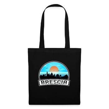 Brescia Italie Skyline Vintage Sunset Travel Souven - Sac en tissu - noir - Devant