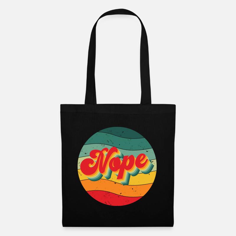 Nope - Stoffbeutel - Schwarz
