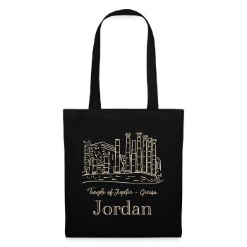 Jordan, Ancient Gerasa, Temple of Jupiter - Tote Bag - black - Front