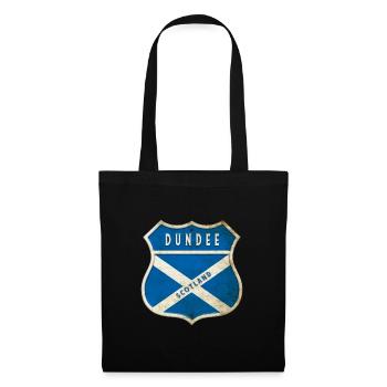 Design du drapeau écossais de Dundee - Sac en tissu - noir - Devant