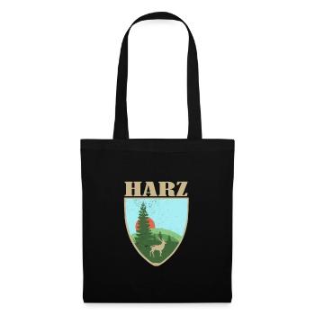 Harz Gebirge - Stoffbeutel - Schwarz - Vorne
