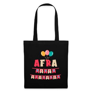 T-shirt Afra joyeux anniversaire joyeux anniversaire - Sac en tissu - noir - Devant