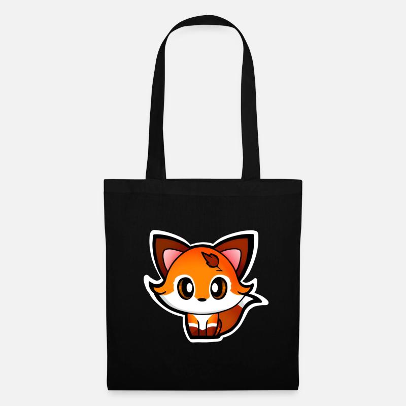 Fuchs - Stoffbeutel - Schwarz