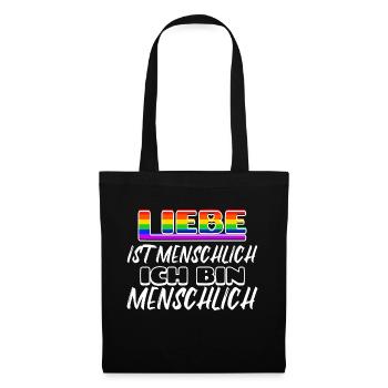 Beziehung Sexualität Lgbt Statement Liebe Homo - Stoffbeutel - Schwarz - Vorne