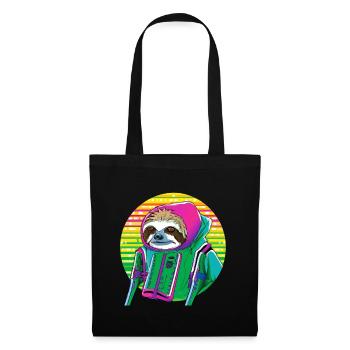 Cyber punk Sloth - Ukiyo-e style. - Tote Bag - black - Front