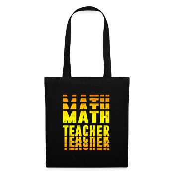 Mathelehrer Design - Stoffbeutel - Schwarz - Vorne