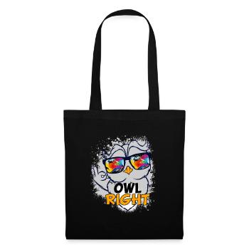 Owl Lover? A Perfect Owls Tee Love Owls Owl Right - Tote Bag - black - Front