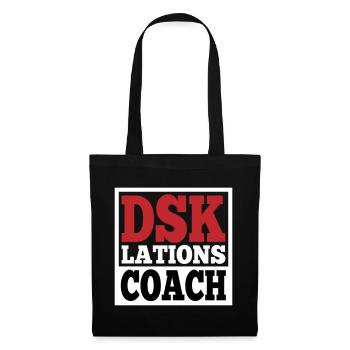 Deeskalationsteam DSKlations Coach Farben änderbar - Stoffbeutel - Schwarz - Vorne