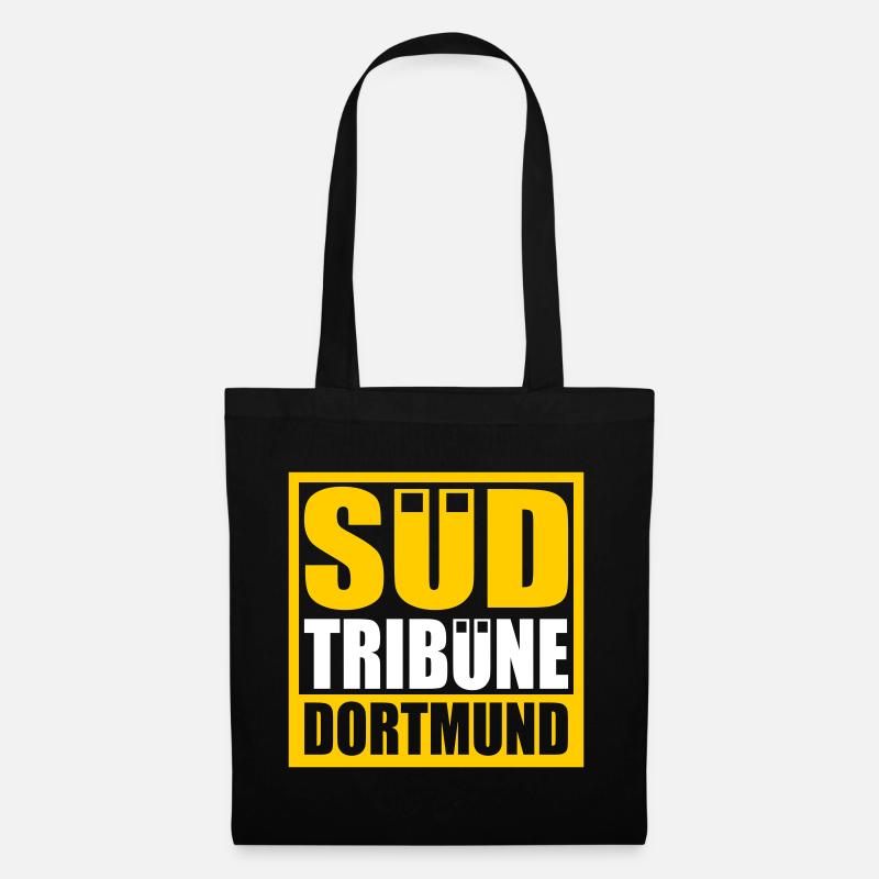 Südtribüne Dortmund | Farbe änderbar - Stoffbeutel - Schwarz
