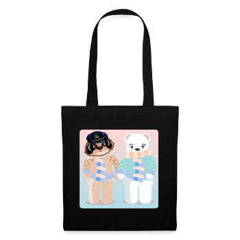 CAPTAIN SLOTH - POLAR BEAR VALENTINE'S DAY - LOVE - Tote Bag - black - Front