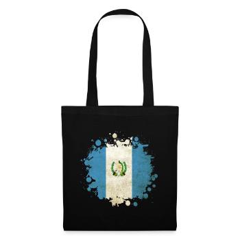 Blob de drapeaux vintage du Guatemala - Sac en tissu - noir - Devant