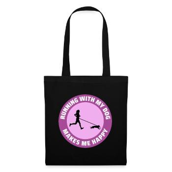 Canicross Trail Running Dog Sport Outdoor Hobby - Tote Bag - black - Front