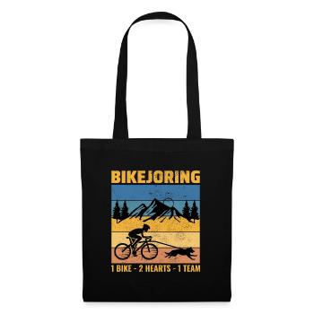 Bikejoring DogScooting Dog Sport Bike Bicycle Ride - Sac en tissu - noir - Devant
