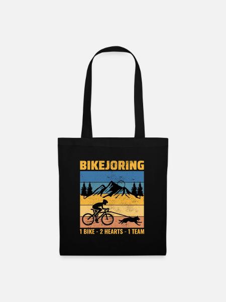 Bikejoring DogScooting Dog Sport Bike Bicycle Ride - Sac en tissu - noir