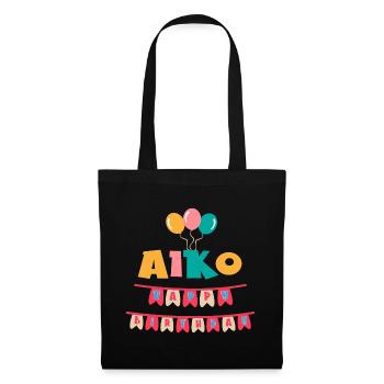 Aiko t-shirt joyeux anniversaire joyeux anniversaire - Sac en tissu - noir - Devant