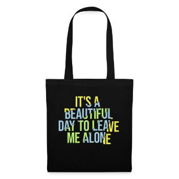 leave me alone day - Tote Bag - black - Front