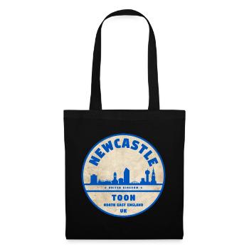 Newcastle Toon Skyline Badge - Tote Bag - black - Front