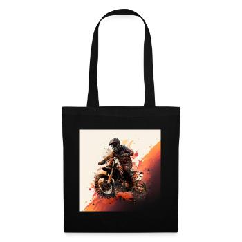 Motocross hero: show your love for off-road. - Tote Bag - black - Front