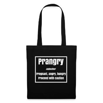 Grossesse Grossesse Déclaration Maman Baby Bump - Sac en tissu - noir - Devant