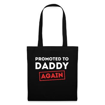 Père enceinte Famille Bonheur Parents Déclaration - Sac en tissu - noir - Devant