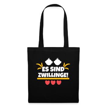Baby Heart Statement Pregnancy Pregnant - Tote Bag - black - Front